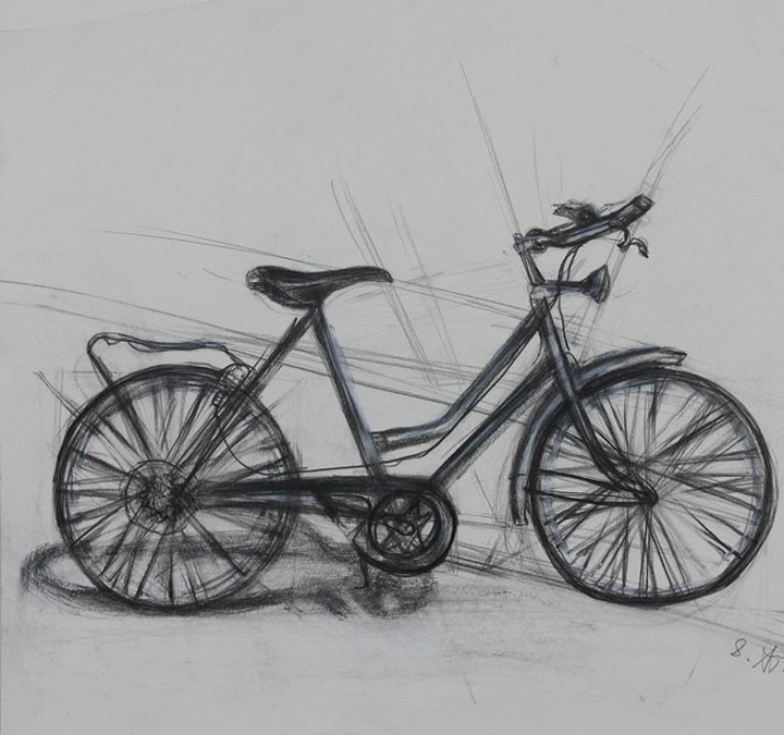 Skizze Fahrrad